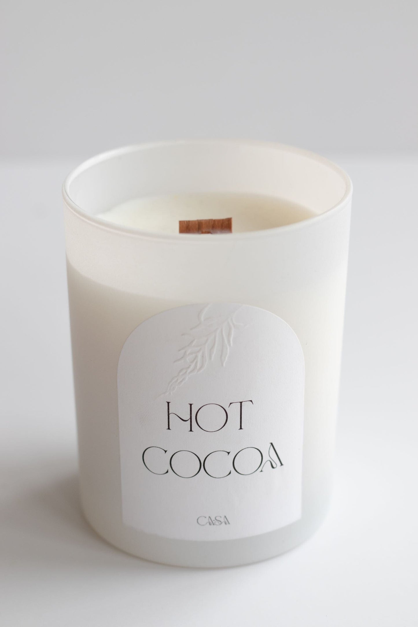 Fall + Winter Glass Tumbler Candle Candles Casa Sanctum Hot Cocoa