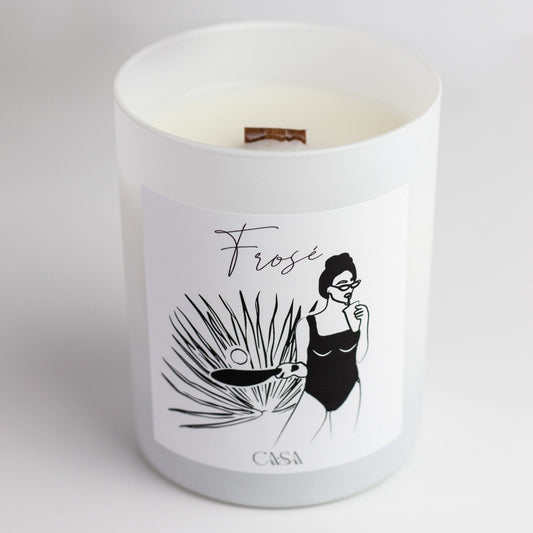 Florida Glass Tumbler Candle Candles Casa Sanctum Frosé