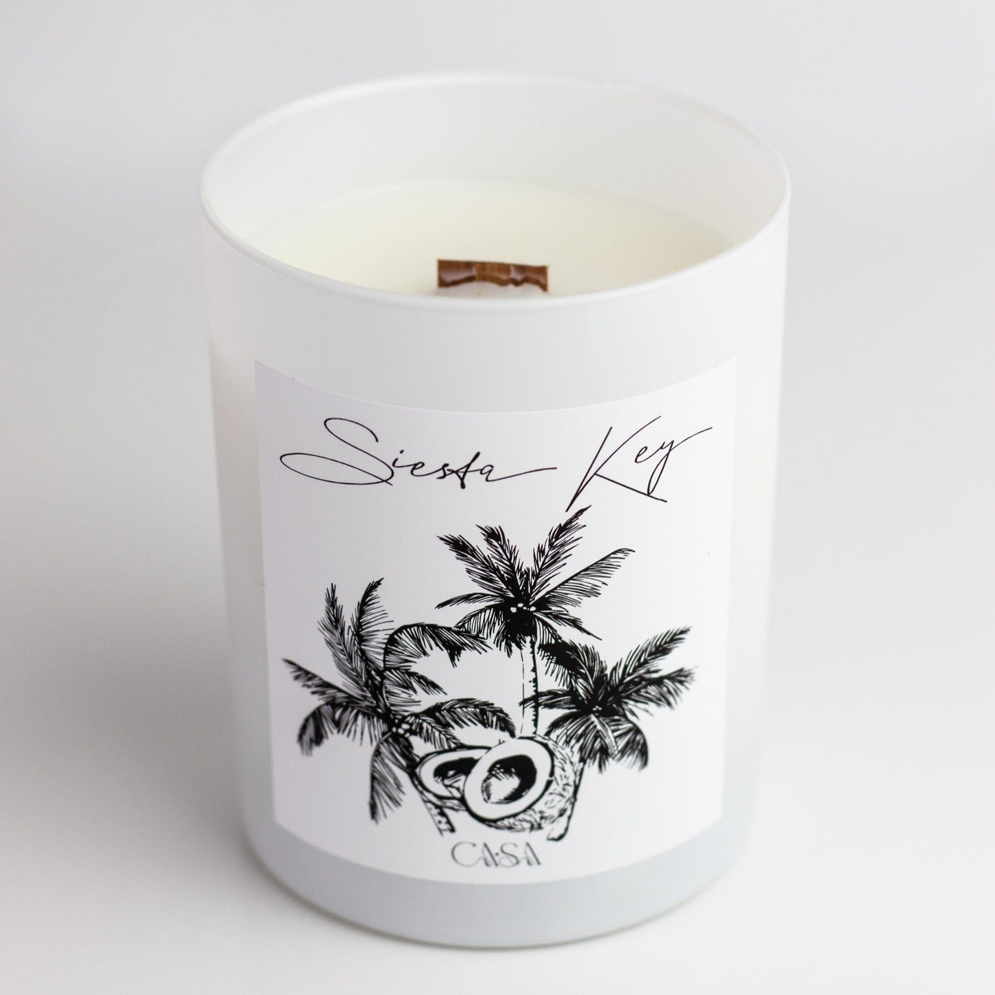 Florida Glass Tumbler Candle Candles Casa Sanctum Siesta Key