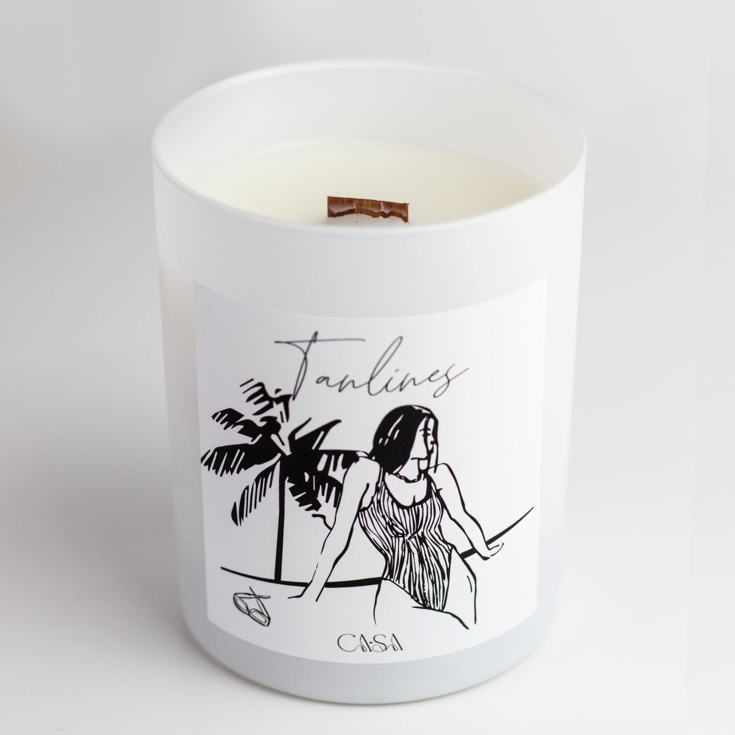 Florida Glass Tumbler Candle Candles Casa Sanctum Tanlines