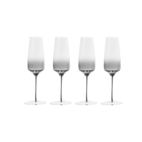Hotel Collection Smoke Stem Champagne Glasses