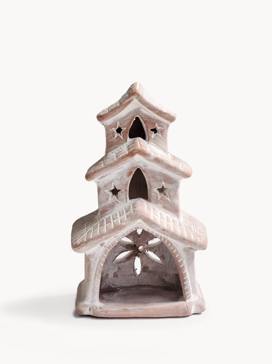House Terracotta Tea Light Candle Holder