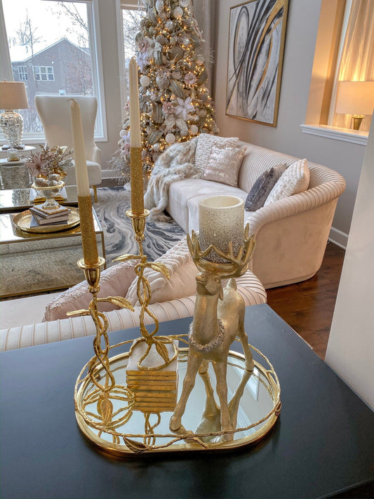 Leaf Detailed Candlestick (2 Colors)