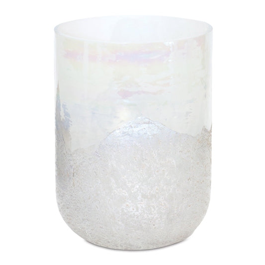 Irredescent 7" Glass Candle Holder