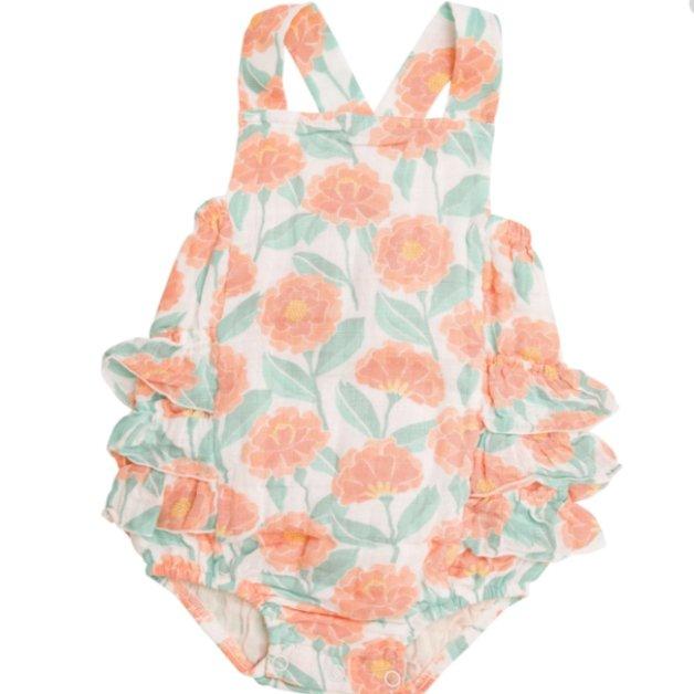 Marigold Garden Ruffle Sunsuit