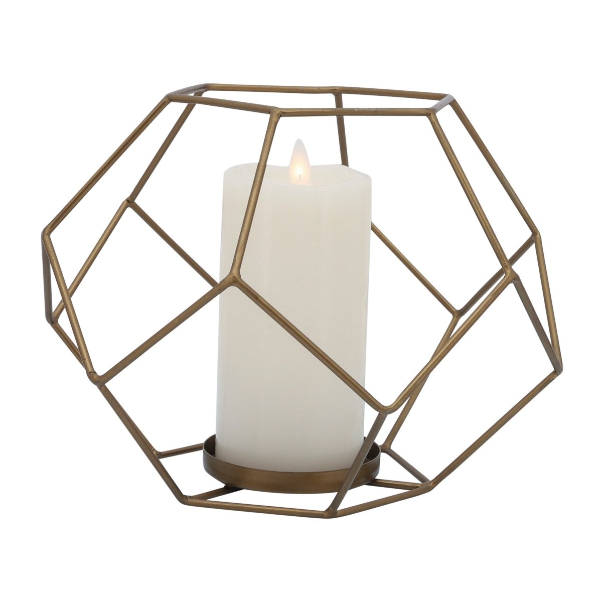 Metal Orb Votive Holder Trio, Bronze