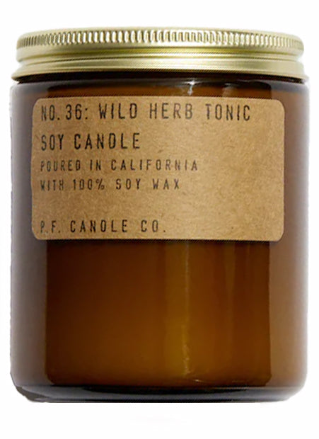 P.F. Candle Co. No. 36 Wild Herb Tonic Standard Soy Jar Candle
