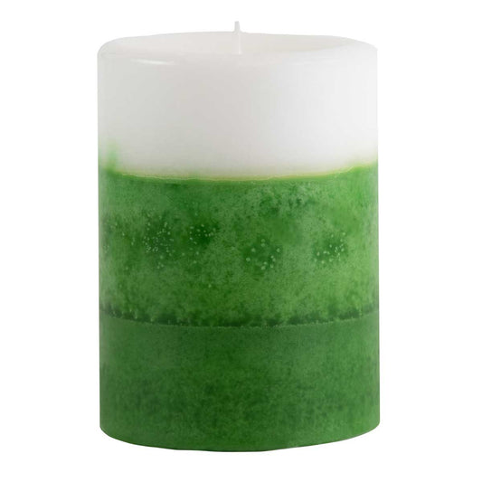 Pier 1 Apple Mint 3x4 Layered Pillar Candle - Pillar Candles