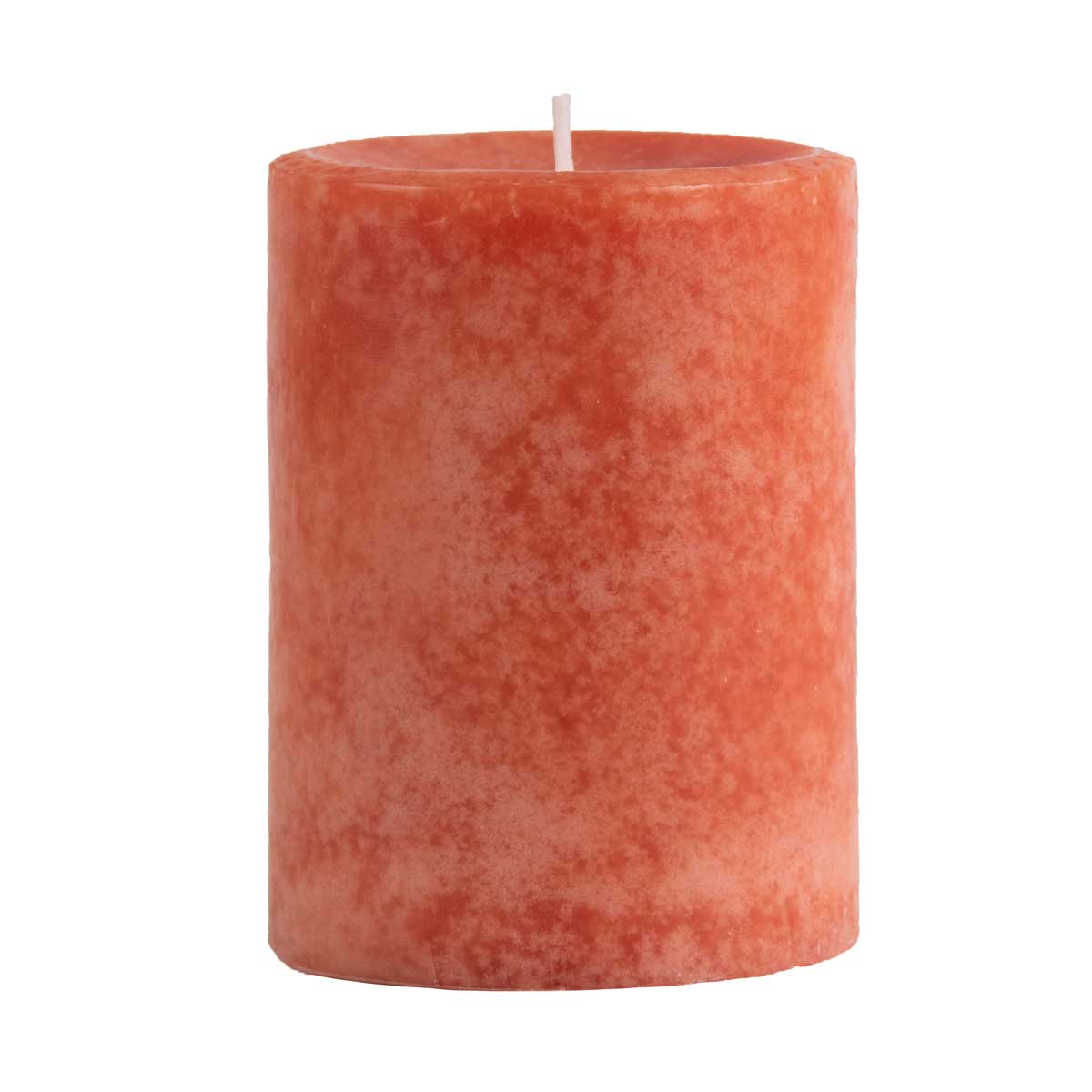 Pier 1 Pink Grapefruit 3x4 Mottled Pillar Candle - Pillar Candles