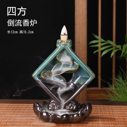 Ceramic Lotus Backflow Incense