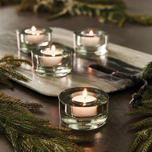 Recycled Glass Votives, Set Of 8