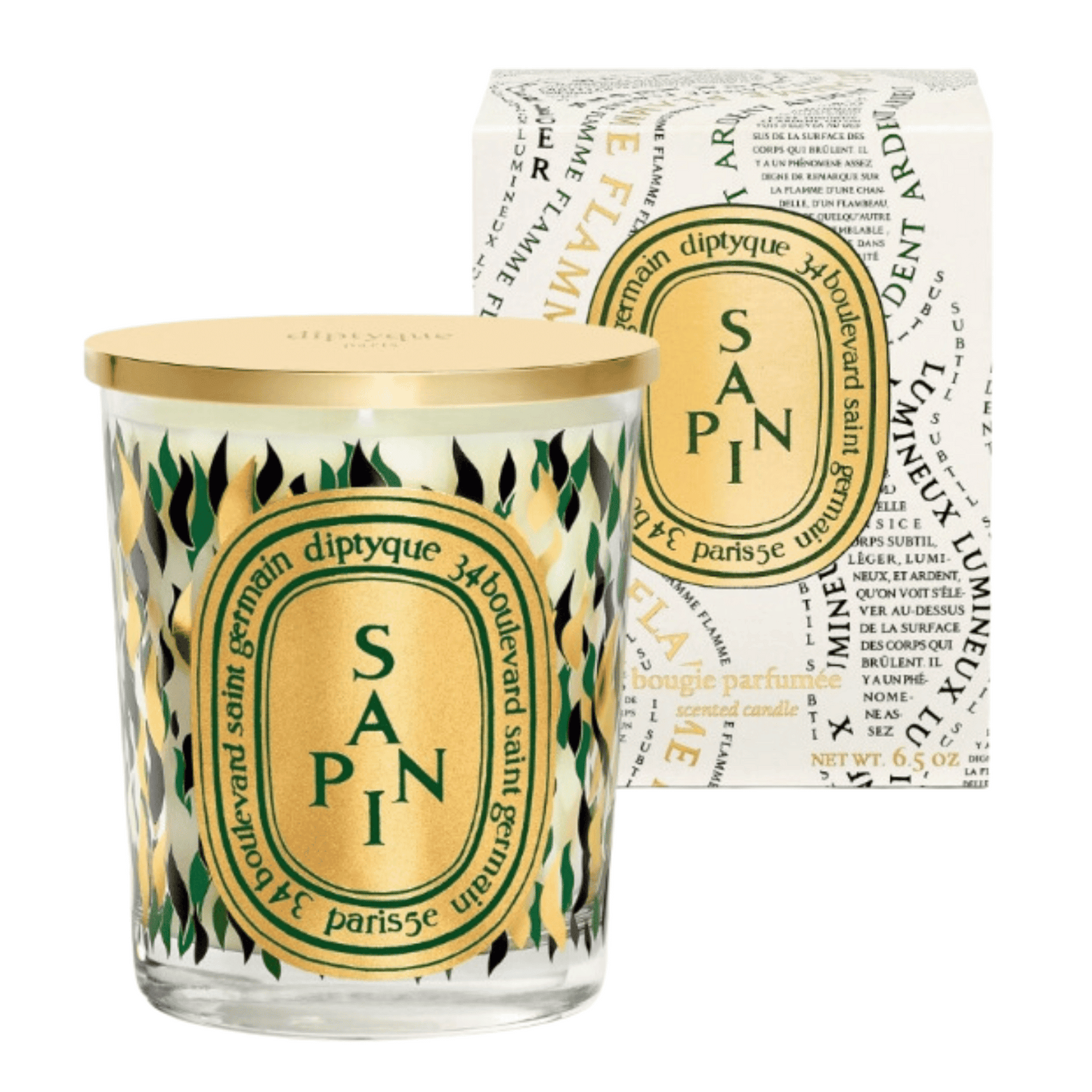 diptyque Paris Holiday Pine Tree (Sapin) Candle with Lid (190 g) #10086062