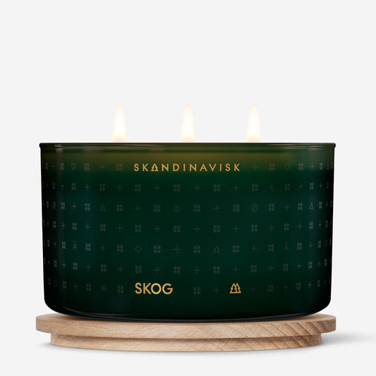 Three-Wick Scented Candle 475g | Skog