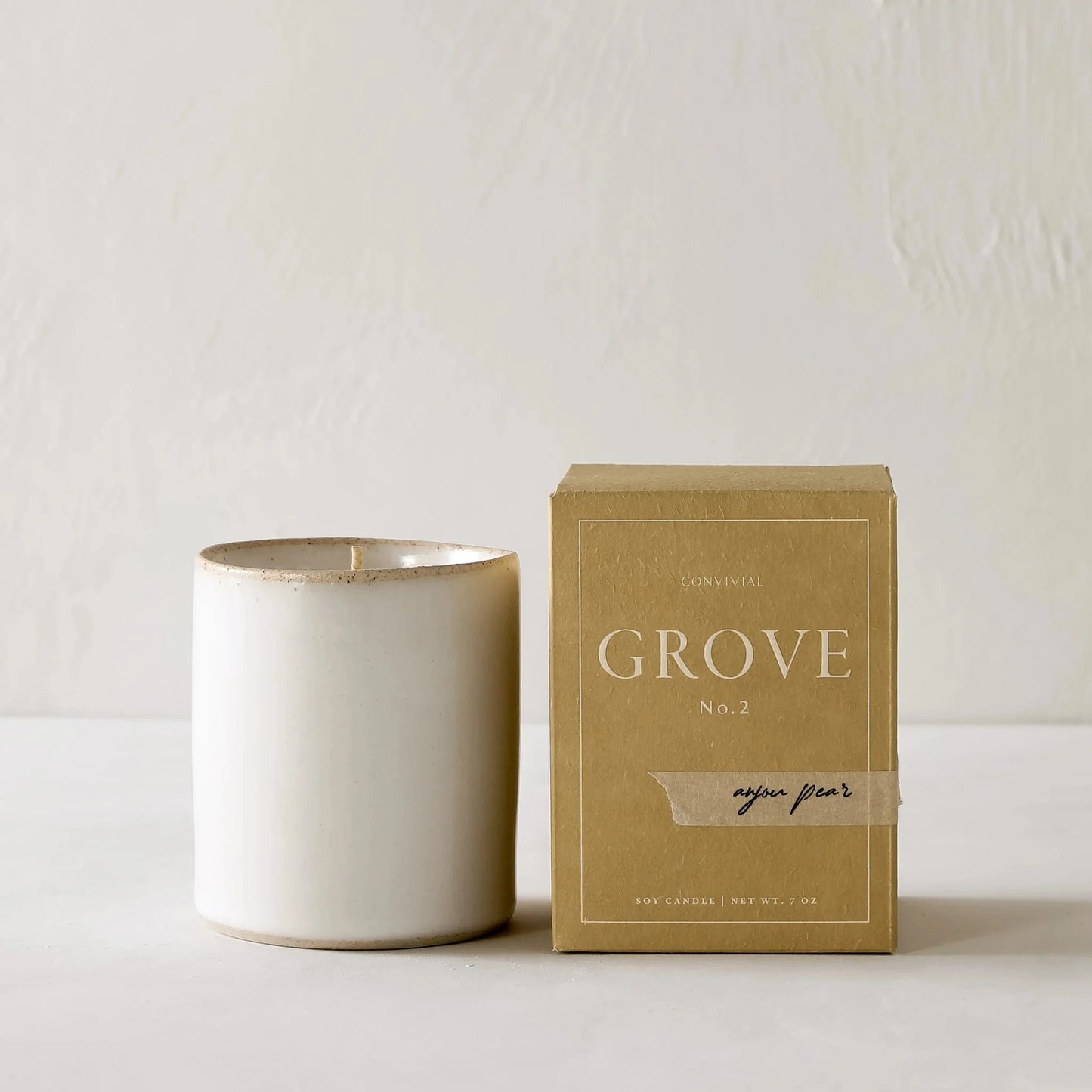 Stoneware Candle Candles Convivial Anjour Pear