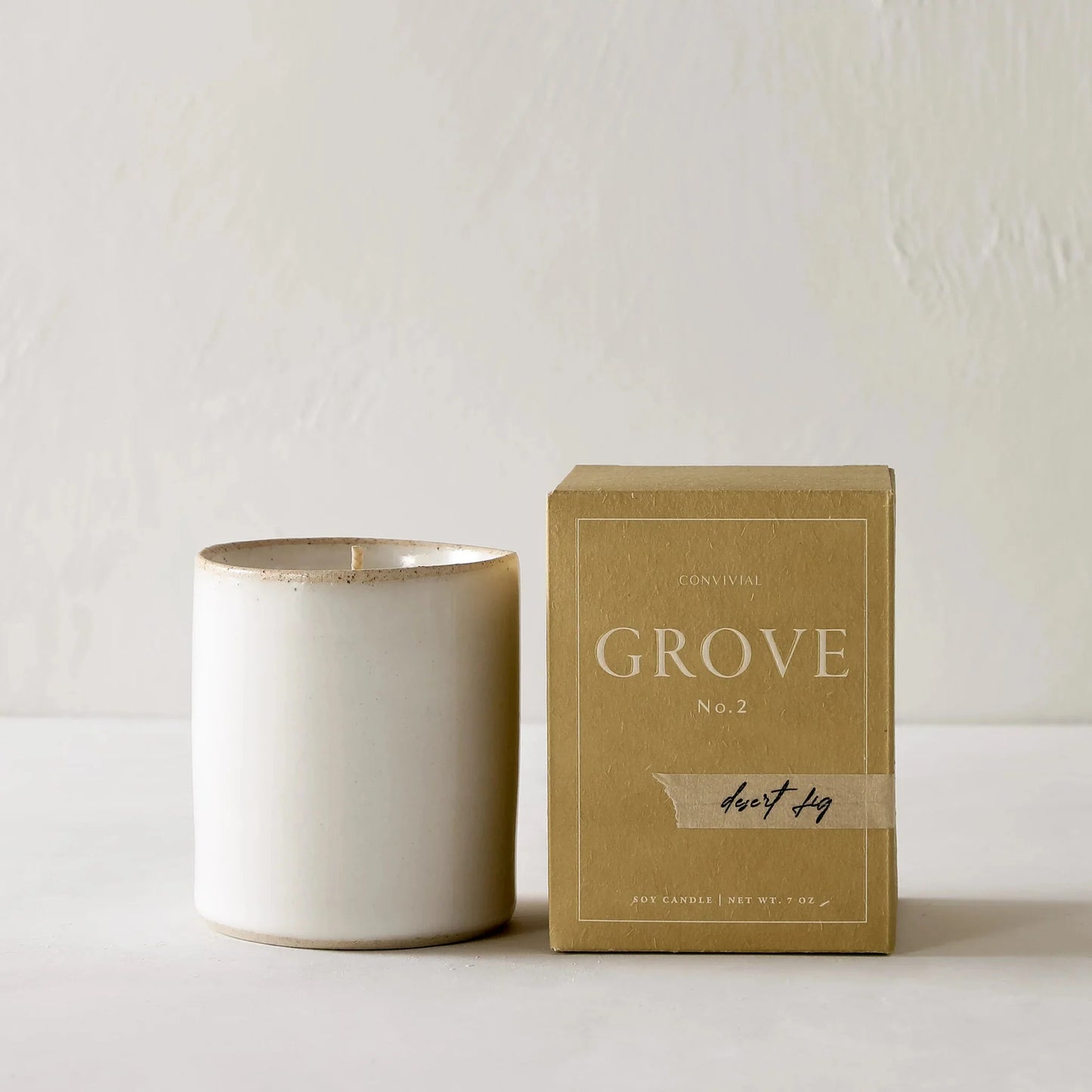Stoneware Candle Candles Convivial Desert Fig