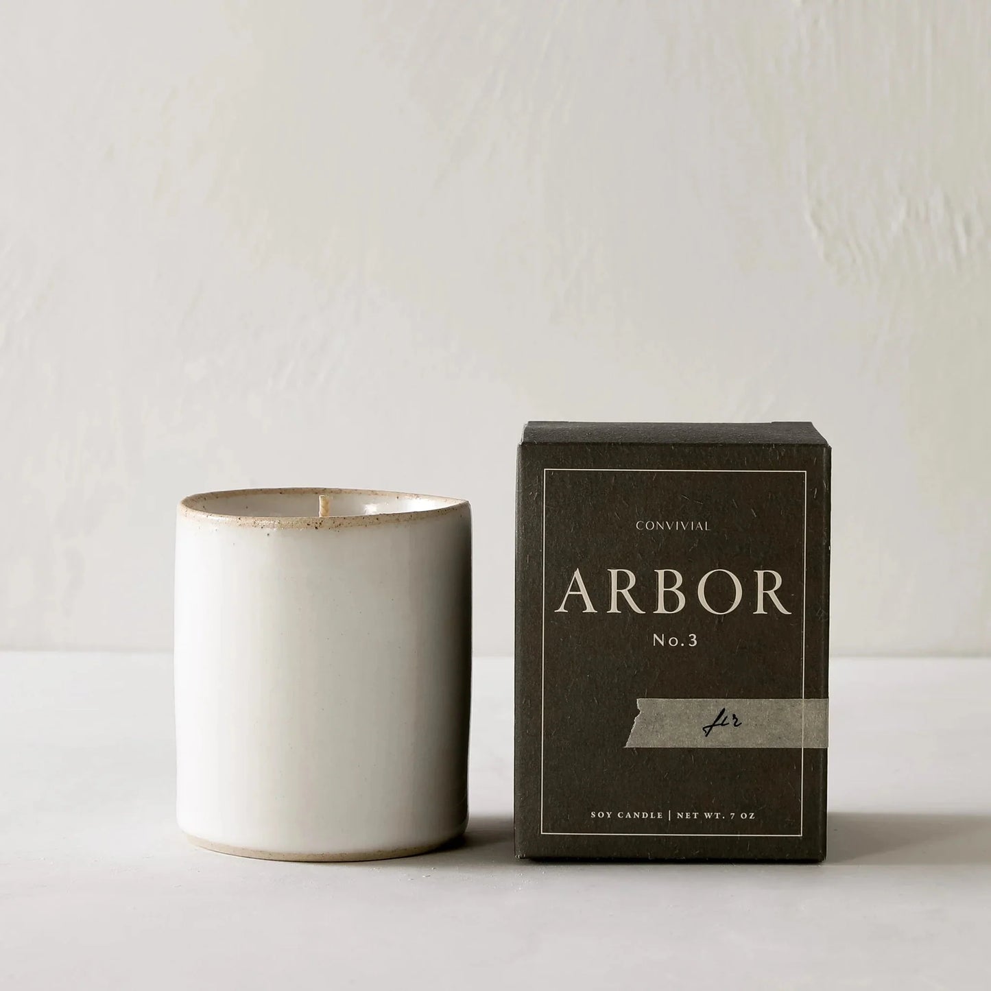 Stoneware Candle Candles Convivial Fir