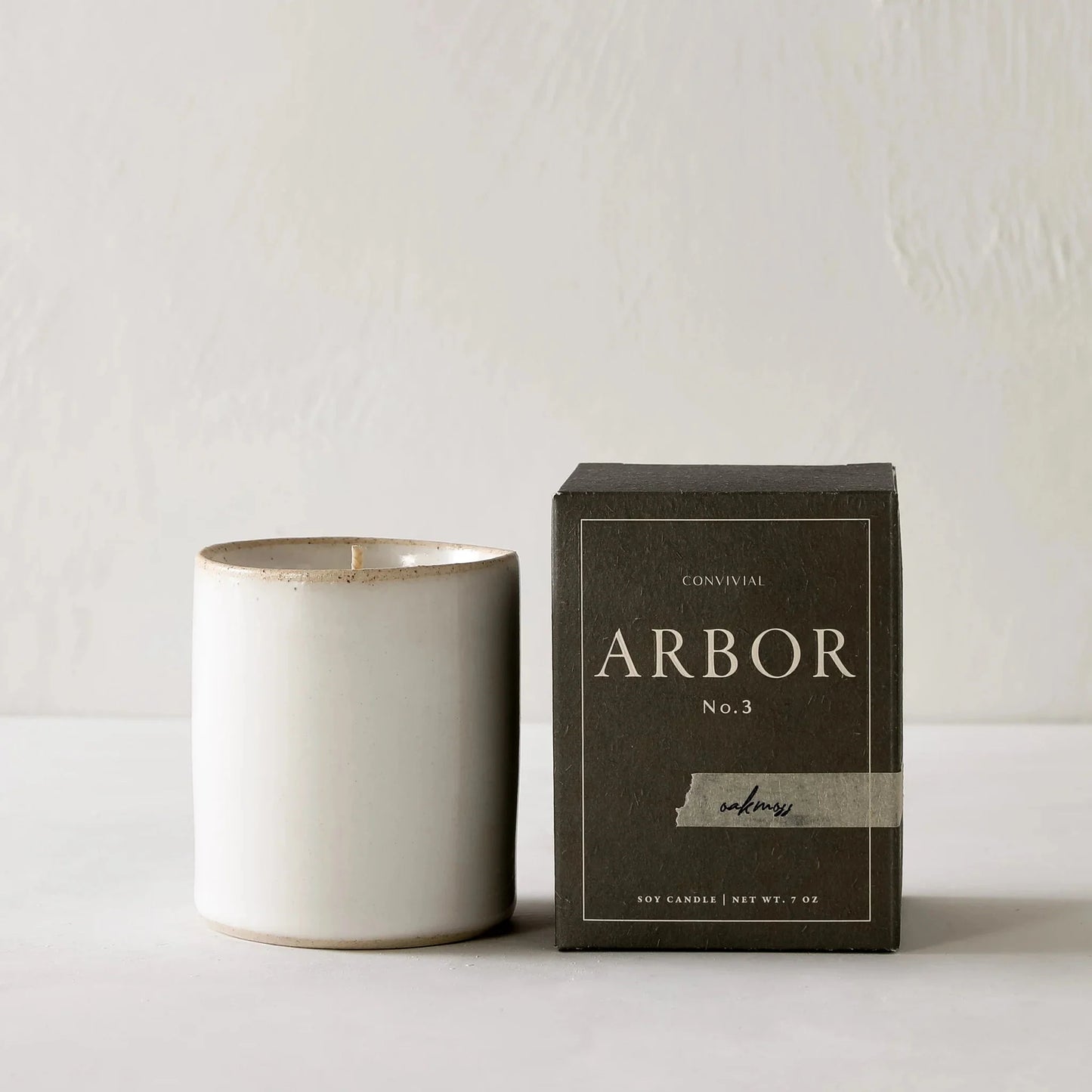 Stoneware Candle Candles Convivial Oakmoss