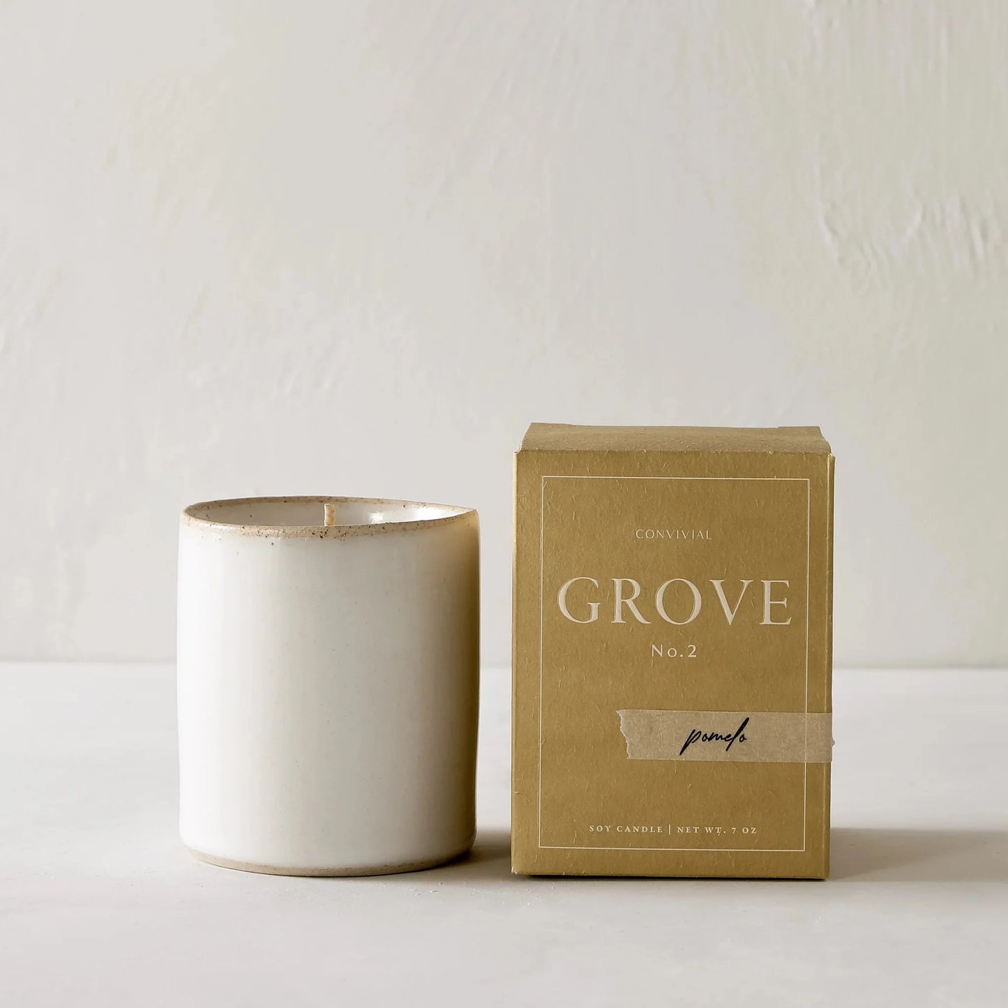 Stoneware Candle Candles Convivial Pomelo