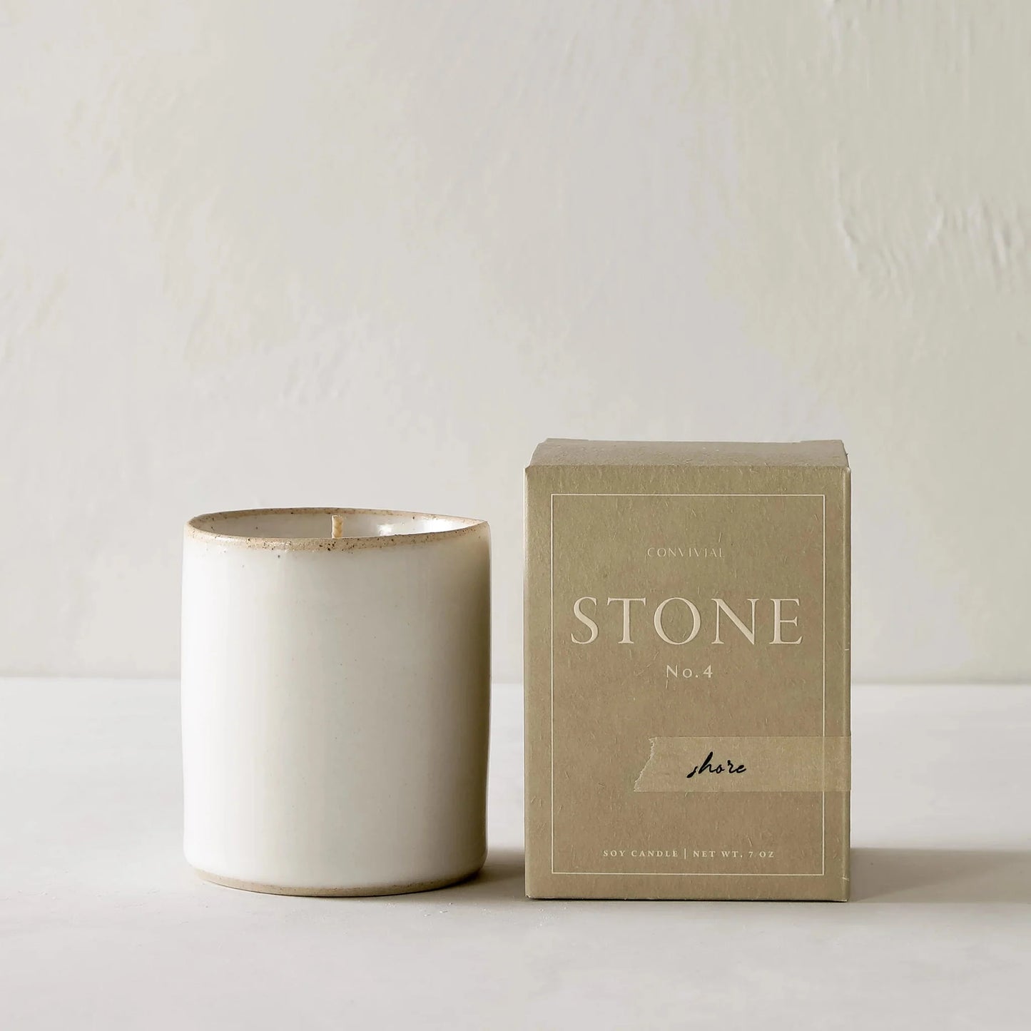 Stoneware Candle Candles Convivial Shore