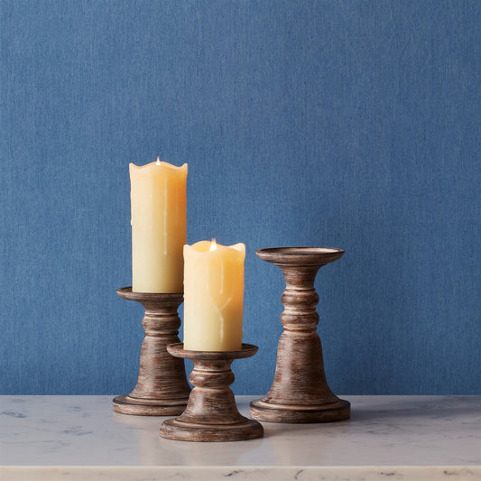 Traditional Stone Candle Holder, Set of 3