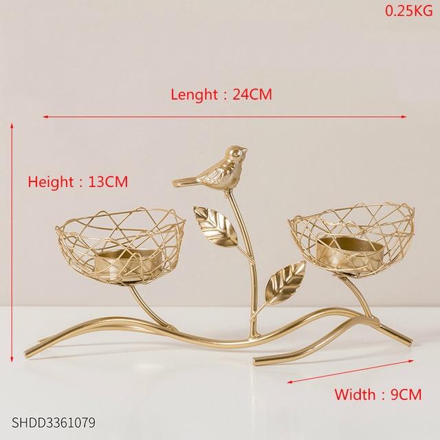 Gold Nest Candle Holder