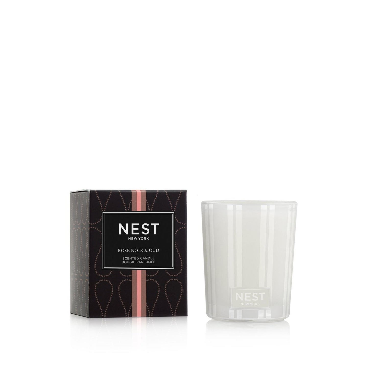 Nest Rose Noir and Oud Candle Size variant: 2 oz (Votive) main image.