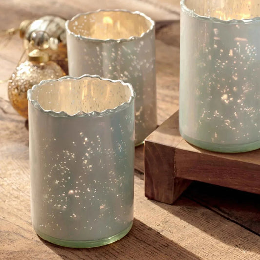 Zermatt™ Glass Candleholder, Set of 4